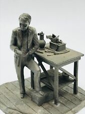 Franklin Mint Thomas Edison Pewter Figure Sculpture picture