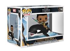 Funko Pop Rides Marvel Studios Black Panther Wakanda Forever with Orca  #116 picture