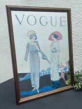 Antique Vintage Vogue Advertising Framed Mirror by Helen Dryden Art Deco Style picture