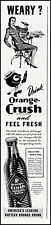 1944 Orange-Crush Soda drink it feel fresh vintage art print ad L27 picture