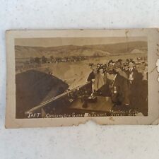 1909 Real Photo Postcard Of President Taft Opening The Gunnison Tunnel in Colo. picture