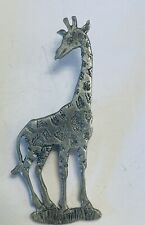 Giraffe Pin Pewter  By  Metzke  Signed  Vintage 1978 USA picture