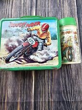 Vintage 1970's Rough Rider Metal Lunch Box With Thermos  picture