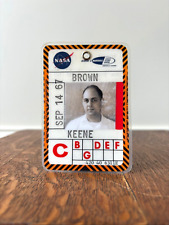 Vintage 1966 1967 NASA Employee ID Badge Gemini & Apollo Programs picture