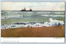 Leamington Ontario Canada CA Postcard Stranded Pigeon Bay c1910 Vintage Antique picture