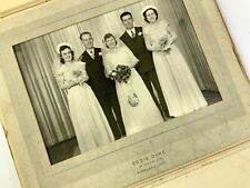 Vintage Photograph 1940s Wedding Group Portrait Eddie Duke Kirkland Lake GG834 picture