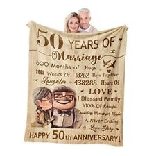 50th Anniversary Blanket Gifts, 50th 60