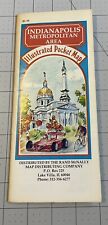 Vintage Indianapolis Illustrated Pocket Map 1985 picture