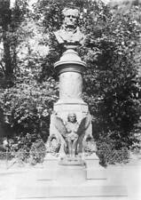 Bust of Philosopher Arthur Schopenhauer in Frankfurt am Main 1910 Old Photo picture