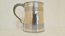 1801 LONDON STERLING SILVER TANKARD MUG CHALICE CUP PINT GLASS - 4.5