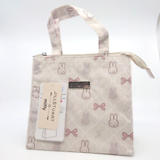 Miffy JILL STUART Ribbon lunch tote bag Beige Pink Cold Insulation S NEW JAPAN picture