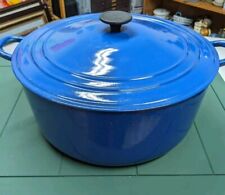 Vintage Le Creuset Size K Dutch Oven Colbalt Blue Large Rare FRANCE picture