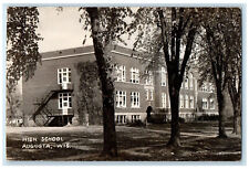 c1905 View of High School Augusta Wisconsin WI Antique Unposted Postcard picture