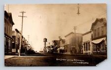 WI - THORP WISCONSIN '08 RPPC Postcard MAIN STREET THORP HALL OPERA HOUSE LIVERY picture