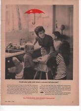 Travelers Insurance Companies Original Print Ad Wife Kids June 1963 Time Mag picture