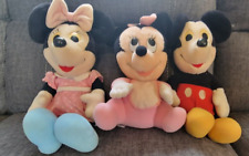 Vintage Mickey Mouse, Minnie Mouse, Family Plush: Walt Disney picture