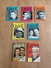 Vintage Quick Magazine Lot Of 7 From 1949 (5) And 1953 (2) picture