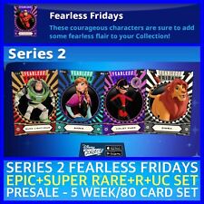 PRESALE-FEARLESS FRIDAYS SERIES 2-EPIC+SR+R+UC 5 WEEK SET-TOPPS DISNEY COLLECT picture