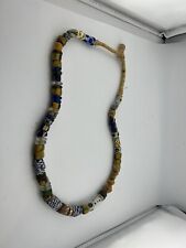 Vintage African Italian Trade Bead Necklace Beads Large Very Colorful And Unique picture