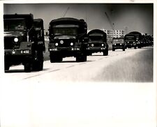 LD341 1972 Original Battle Vaughan Photo US ARMY CONVOY MIAMI MILITARY MANEUVERS picture