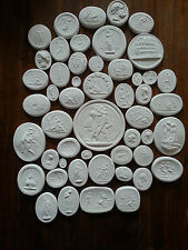 50 Grand Tour Cameos Intaglios Gems Medallions plaster Seals Tassies coins new picture