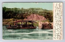 Redding CA-California, Gold Dredger On Sacramento River Vintage Postcard picture