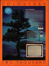 RCA Colortrak Television Print Ad 1983 8x11 Vintage Great To Frame F3 picture