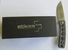 NIB New in Box BOKER PLUS Knife Silver FR Titanium 01B0740 picture