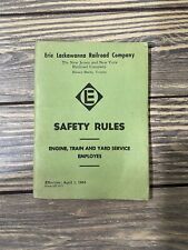 Vintage 1964 Erie Lackawanna Railroad Company Safety Rules Booklet  picture