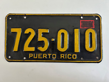 1960 1961 Puerto Rico License Plate - Year Sticker has some fading beneath it picture