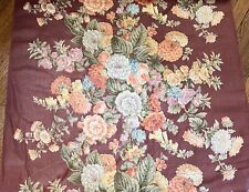 5 yds Vintage High End Decorator Floral Cotton Chintz   ZZ137 picture