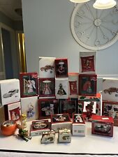 Lot of 25 Hallmark Lenox Carlton Christmas Ornaments Barbie NASCAR Bugs Tigger picture
