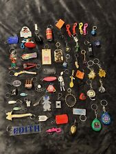 #2 VINTAGE KEYCHAIN LOT OF 54 KEY CHAINS FOBS TAMAGOTCHI DISNEY DR PEPPER PHONE picture