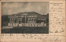 1907 Delavan,WI Aram Memorial Library Walworth County Wisconsin Postcard Vintage picture