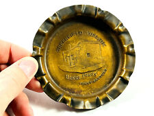 vtg Greenfield Village Henry Ford's First Factory Brass Ashtray Dearborn, MI picture