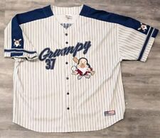 Vintage Walt Disney World Grumpy #37 Pin Stripe Baseball Jersey Size XXL, 2XL  picture
