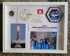 STS-6 Space Shuttle Challenger Display entire Crew Signed Postal Cover NASA COA picture
