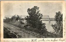 1907. RIVER'S ENEMY. NEBRASKA CITY, NEBRASKA. POSTCARD FF7 picture
