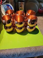 12 Vintage Coppercraft Guild Small Copper Cup 3''Tall USA. picture