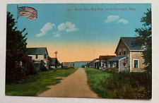 ca 1900s MA Postcard South Dartmouth Massachusetts Beach Ave Bay View houses picture