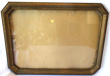 Antique Gold Gilt Wood Picture Frame With Glass Fits 10