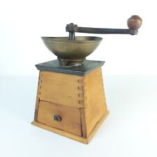 Antique Wooden Coffee Grinder Wien Austria-Hungary, Europe 1900s picture