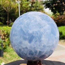7.61LB Natural Beautiful Blue crystal sphere Quartz Crystal Sphere Healing 1177 picture