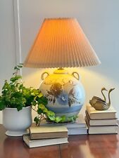 Large Vintage Lamp Stoneware California Ceramic Designers Pottery Brown Blue picture