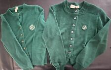 REDUCED 2 Vintage Girl Scout SWEATERS-1950’s, 1980’s picture