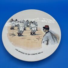 WW1 Antique Military Plate Creamware “I Hear 1…” Vintage picture