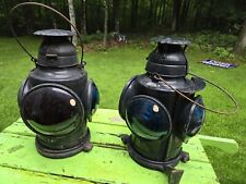 Antique Lot 2 Handlan4 Way Railroad Signal Marked CMStP&PRR With Mounting  picture