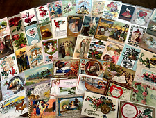 Nice Lot of 50~Mixed Vintage Antique Holidays Greeting Postcards~in sleeves-k504 picture