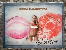 Collectors Expo 💫Authentic Auto Kiss Nip Card💫 💕Kali Murphy 2018💕 picture
