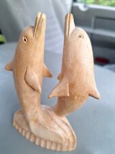 Vintage Wooden Pair Of Dolphins picture